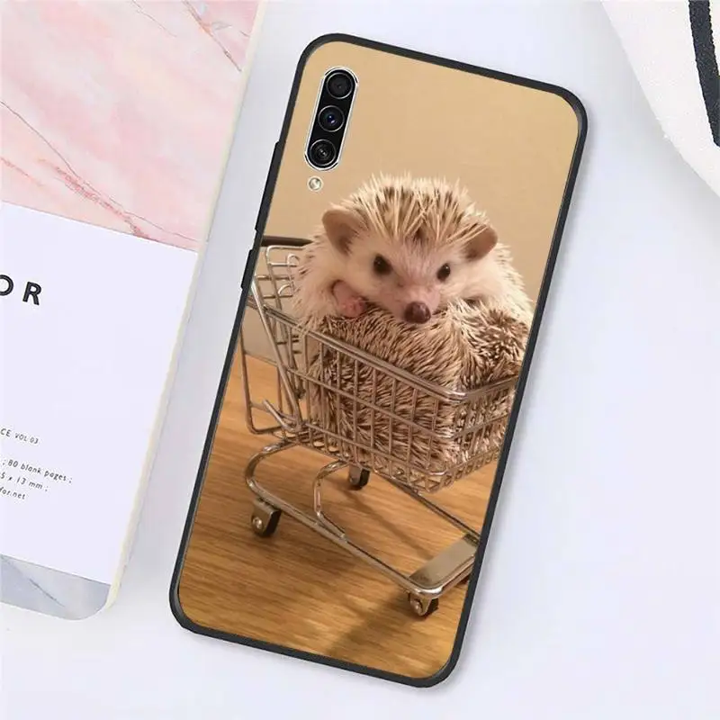 

Hedgehog cute animal Phone Case For Samsung galaxy A S note 10 7 8 9 20 30 31 40 50 51 70 71 21 s ultra plus