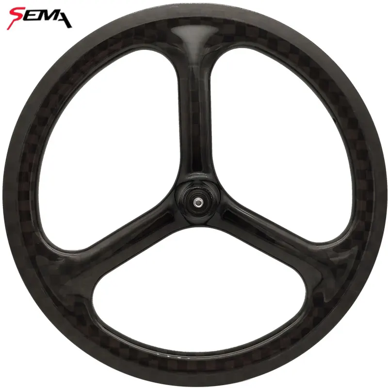 Карбоновое колесо 16 ''349 Brompton супер светильник 16inch349 SEMA 3 Спицы trispirts Hubsmith TPI керамический подшипник 2 скорости Floding велосипед