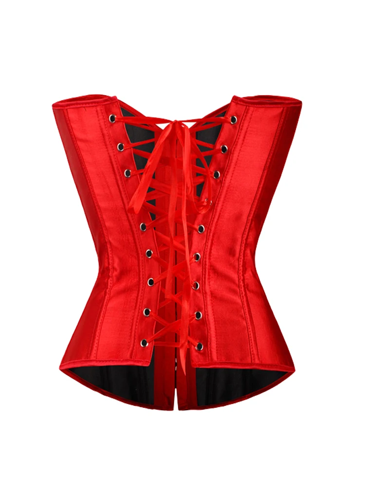 Корсет в стиле стимпанк чистый Готический женский атласный сексуальный бюстье