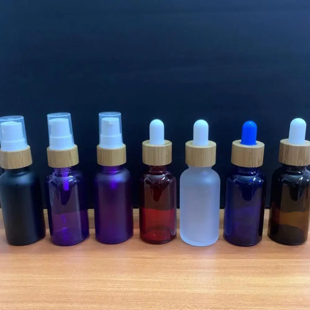 Матовая белая черная стеклянная бутылка для жидкости с пипеткой 15 мл 20 30 50 100