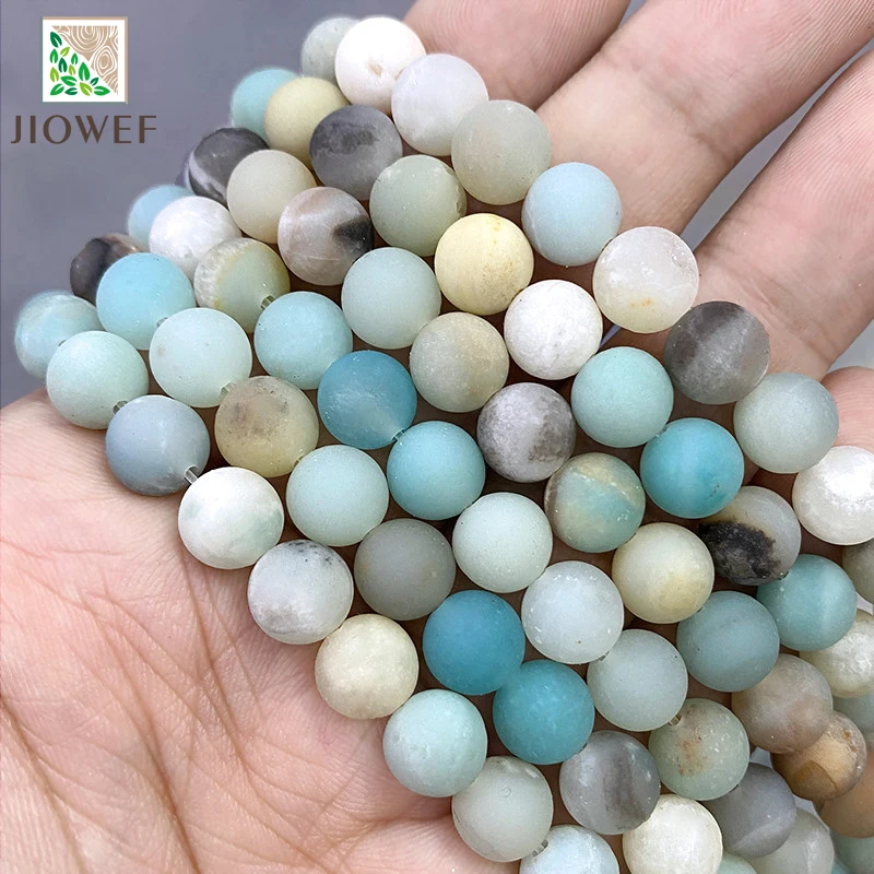 Круглые Бусины Из Натурального матового амазонита 15 дюймов нить 4 6 8 10 12 мм |