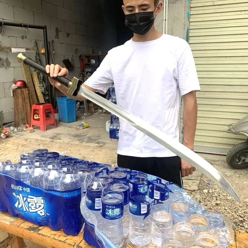 Ручной работы ушу палаш меч Glaive Закал клинок из марганцевой стали Falchion ножа Sharp |