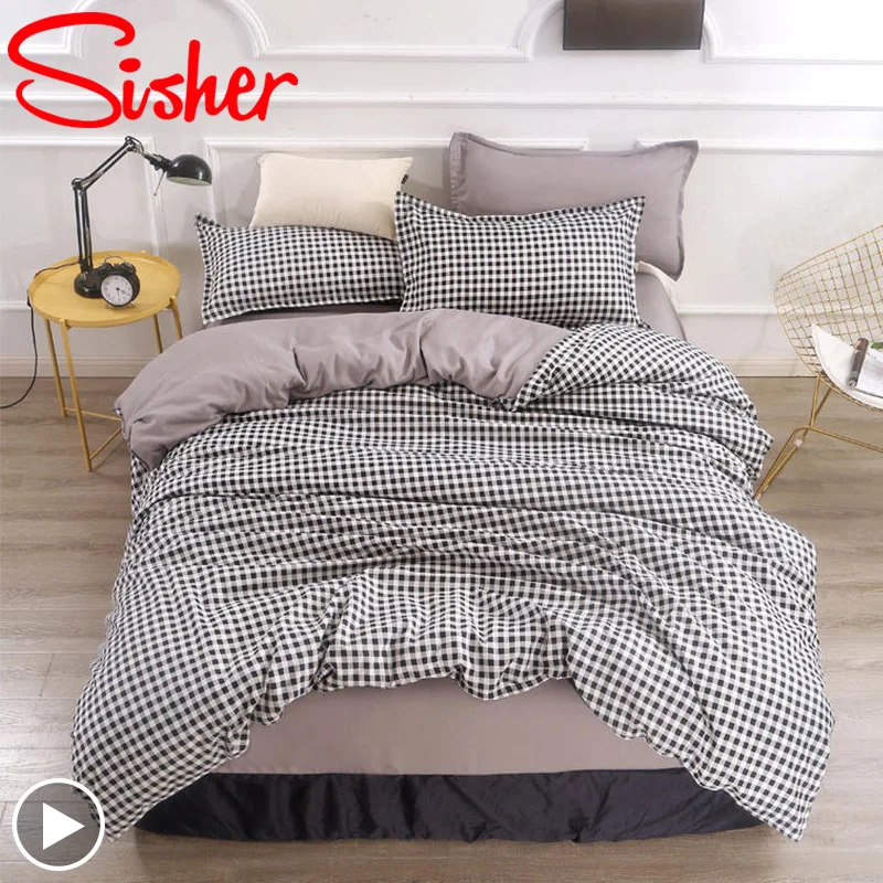 Sisher серый/хаки Комплект постельного белья с сеткой мультяшное постельное белье