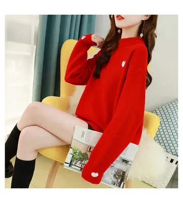 

Women's Sweater High and Low Side Loose Knit Pullover Tops Soft Pullover white