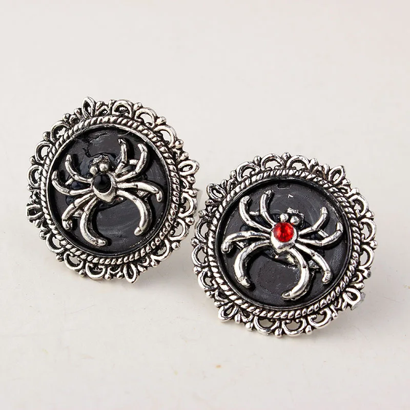 Кольца злого паука для женщин готические ювелирные изделия красный камень