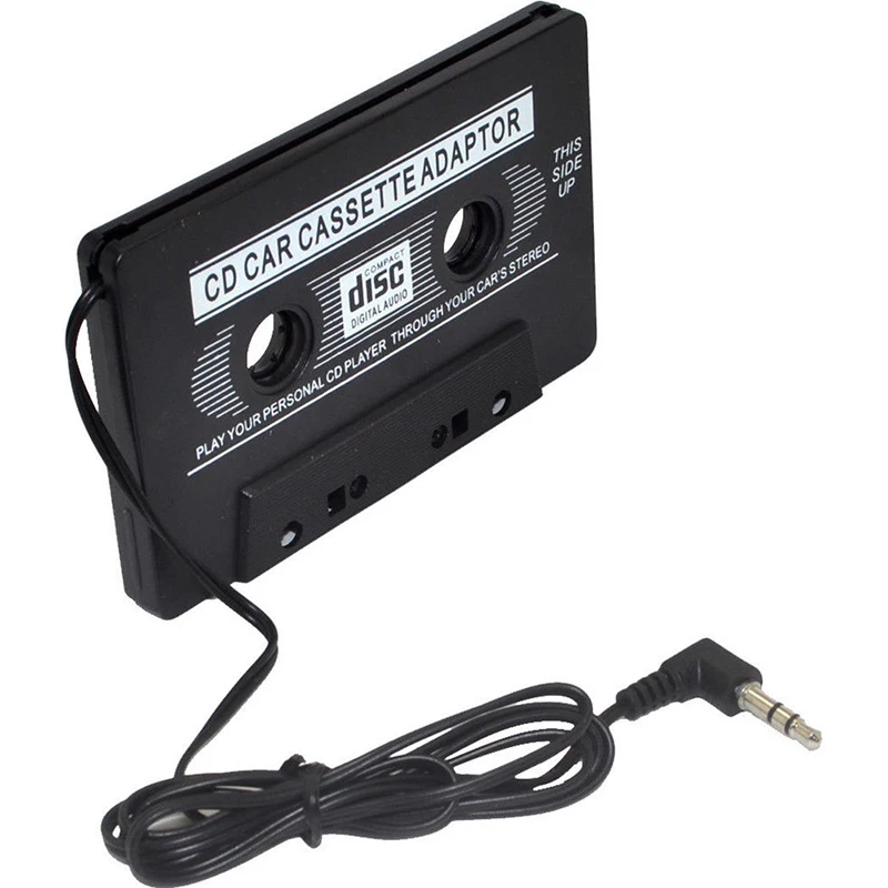 Vehemo Кассетный адаптер музыкальный адаптер Лента в форме кассеты AUX CD MD конвертер Черный 3,5 мм разъем Smart Премиум качество