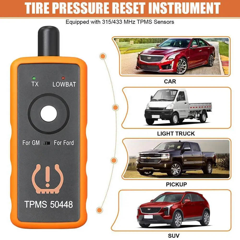 

TPMS Tire Pressure Monitor Sensor Scanner El 50448 EL50449 For Opel El Tpms For G.m 50449 Tool Activation E8C2