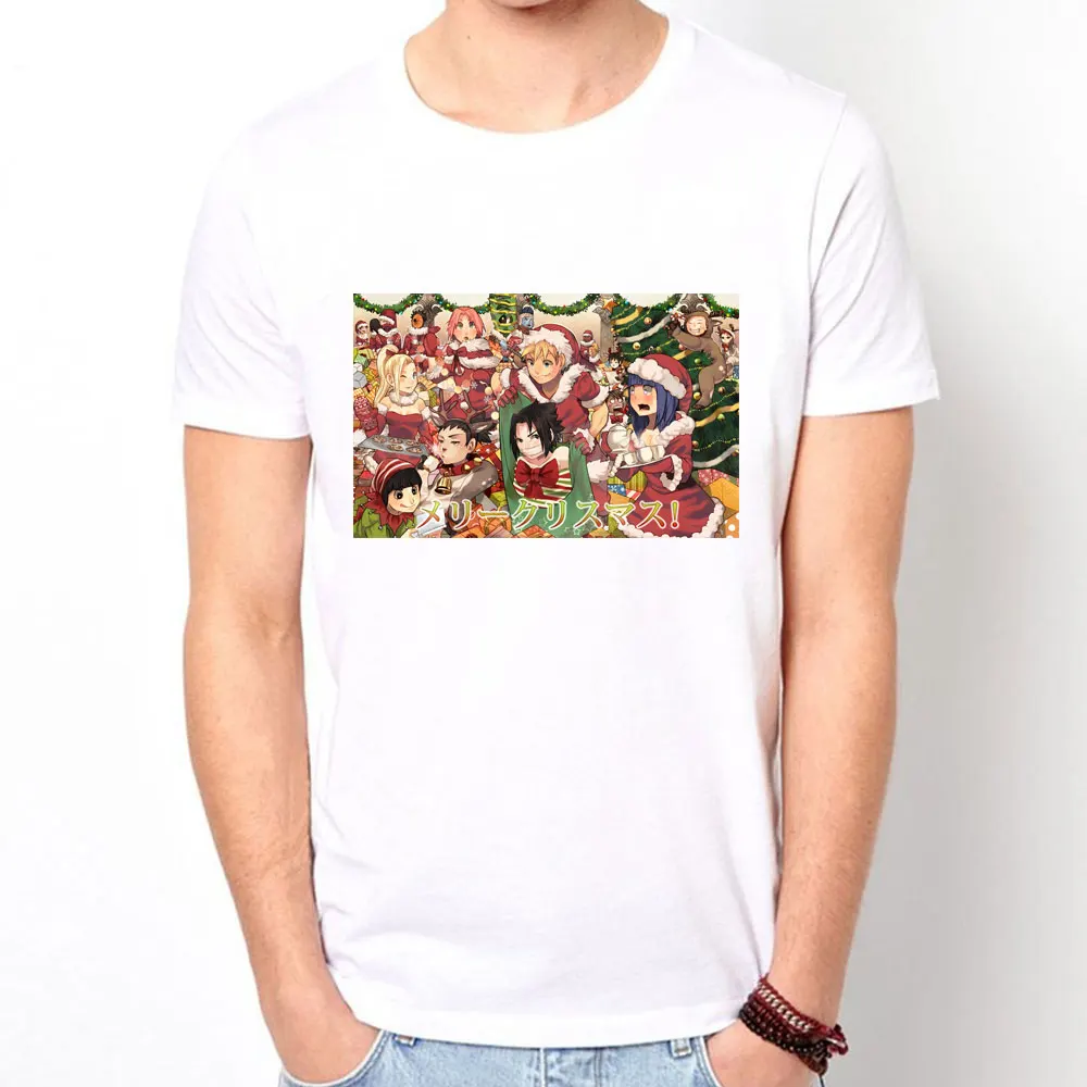 Новинка 2019 года футболка с покемоном рождественские мужские футболки аниме Pika