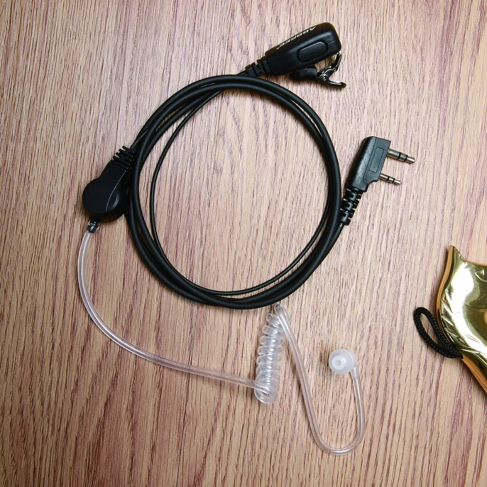 2 шт. Акустическая трубка PTT Mic портативная рация с наушниками гарнитура для Kenwood радио Baofeng Bf-888s UV-5R UV-82 TYT MD-380 Wouxun KG-UV8D/9D