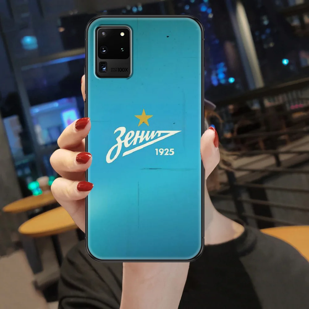 

FC Football Zenit Phone case For Samsung Galaxy Note 4 8 9 10 20 S8 S9 S10 S10E S20 Plus UITRA Ultra black pretty coque luxury