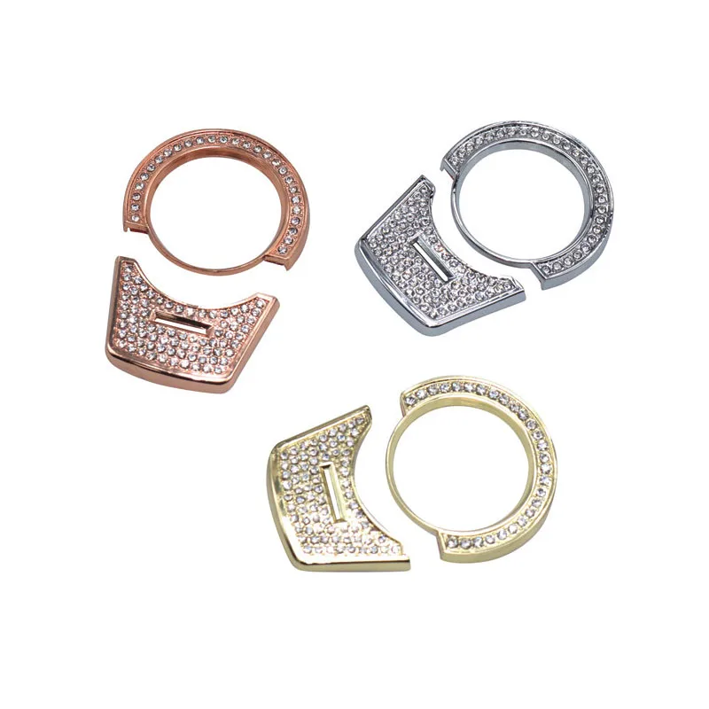 

1 Pcs Car decoration One-key start button for car with diamond sticker decoration 5 Series 530L car Automotive interior