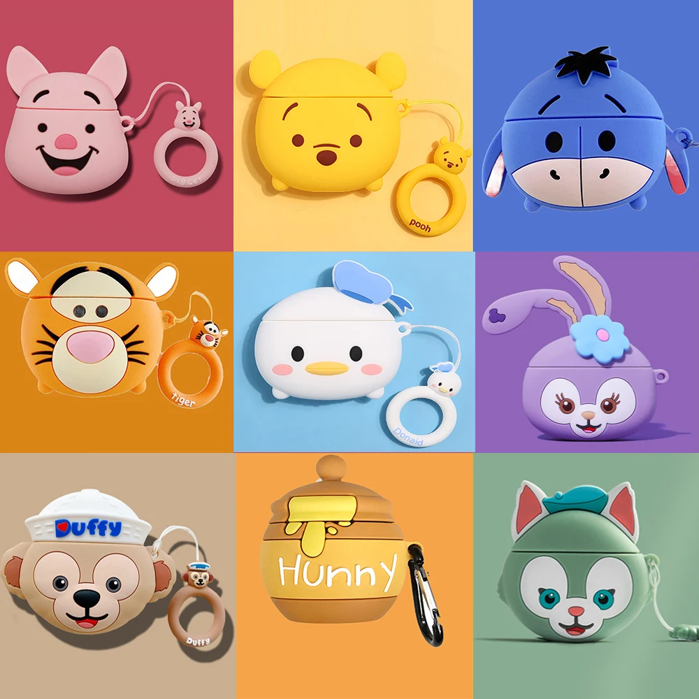 Мягкий силиконовый чехол с 3D изображением героев мультфильмов Диснея для Airpods Pro