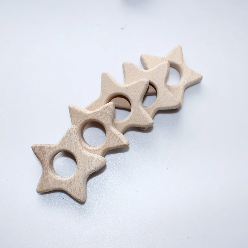 1 шт. Детская Игрушка прорезыватель деревянная Соска с животным кулоном BPA