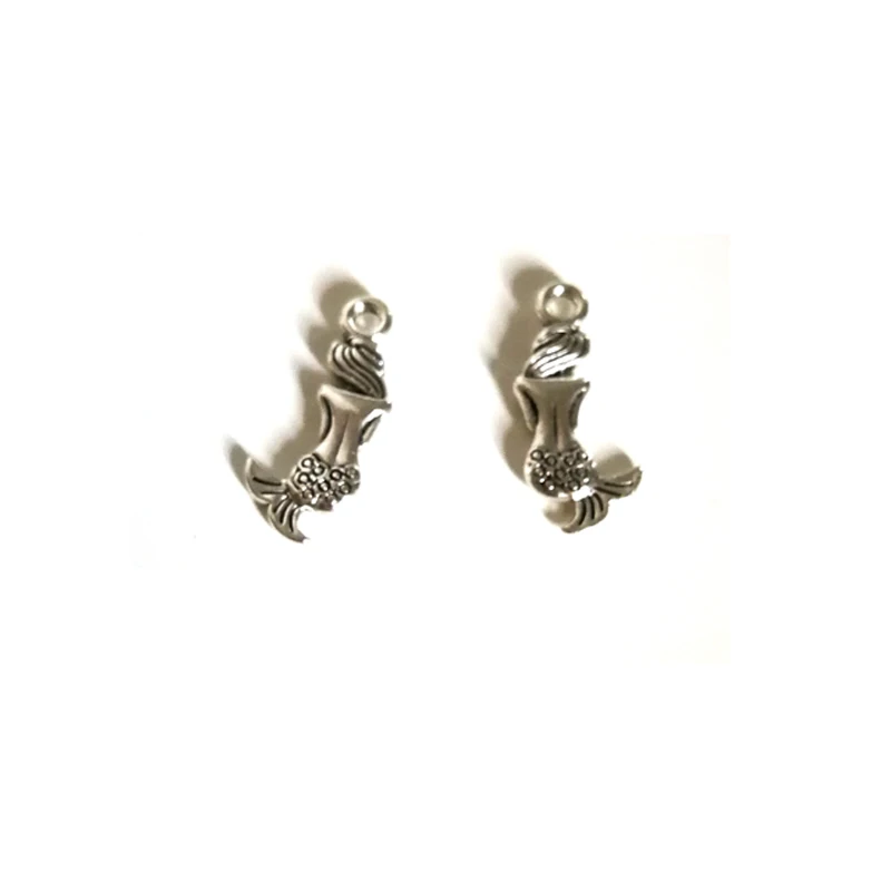 

20pcs Charms lovely mermaid fish 10x21mm Antique Making pendant fit,Vintage Tibetan Silver Bronze,DIY bracelet necklace