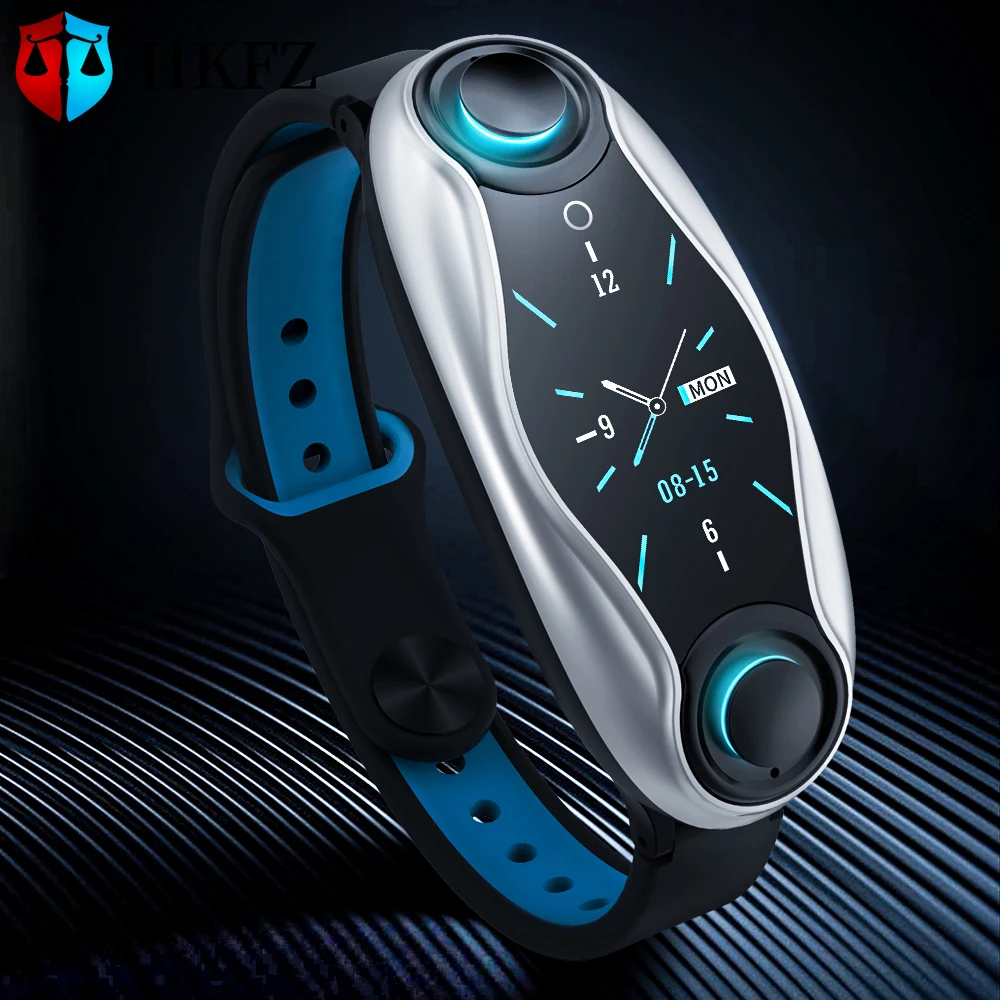 Новинка 2019 LT04 Смарт часы с наушниками двойной Bluetooth ответ на вызов в режиме