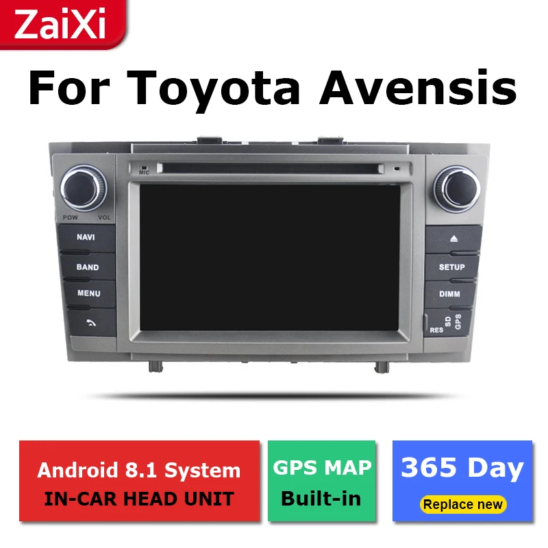 ZaiXi android автомобильный dvd gps мультимедийный плеер для Toyota Avensis 2009 ~ 2015 Навигатор