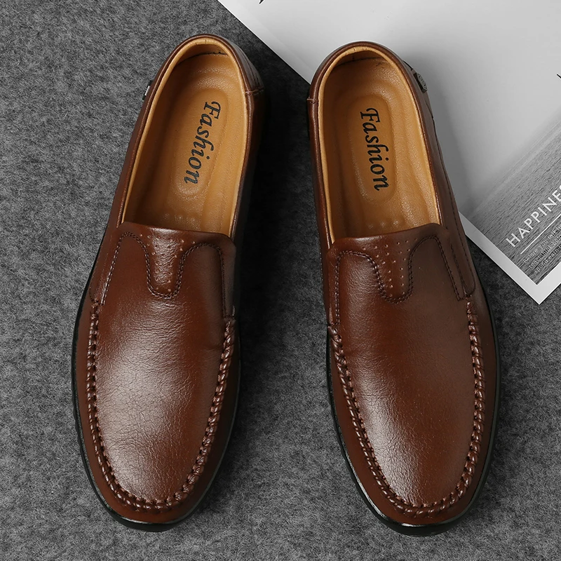 Туфли Tenis Masculino мужские кожаные уличные повседневные Формальные модные черные