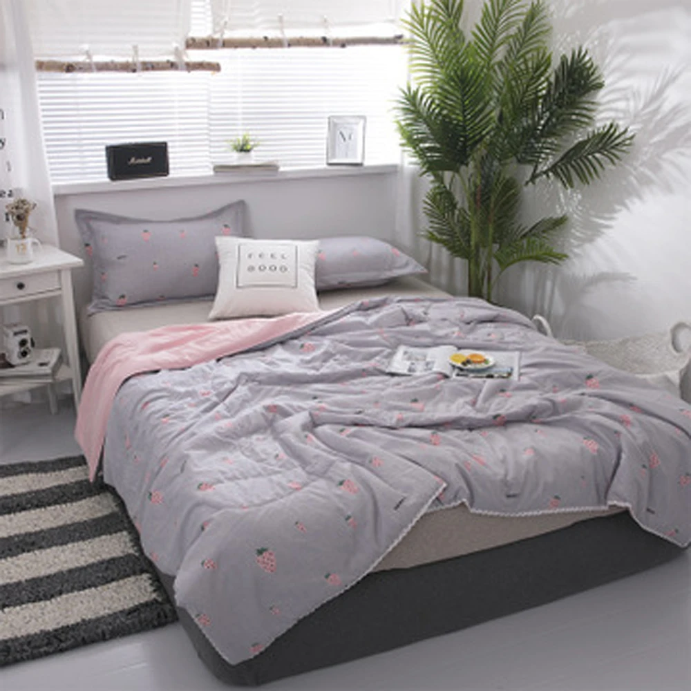 

Хлопковое одеяло, постельное белье, одеяло с мультяшным принтом, готическое одеяло, плюшевое покрывало, летнее одеяло, одеяло с воздушным ох...