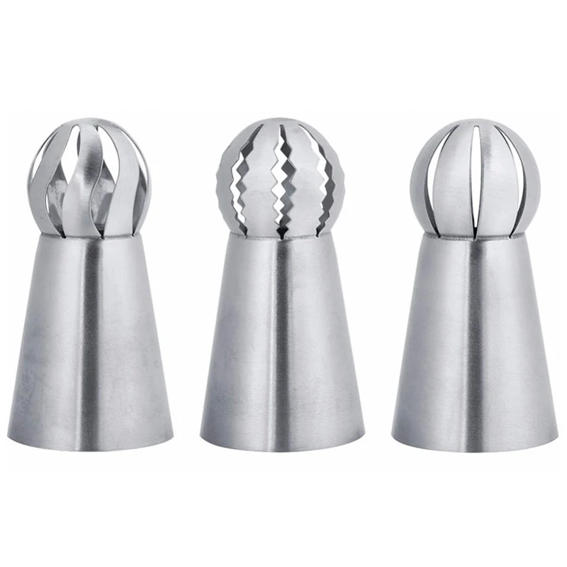 3 шт./компл. насадки для глазировки с русскими шариками кондитерские помадки