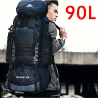 90l travel camping backpack rucksack hiking army climbing bag trekking mountaineering mochila large capacity blaso sport bag