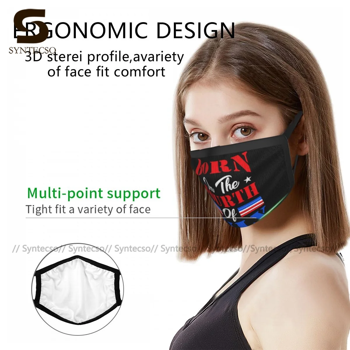 

Freedom Face Mask Cool Designs Adjustable Funny Adults Cloth Facial Mouth Mask