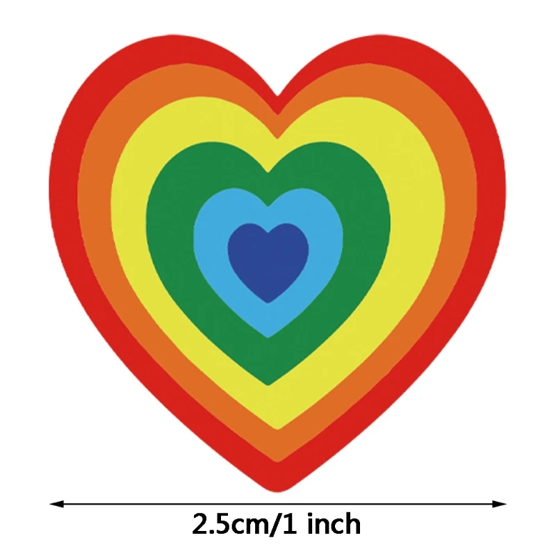 

Love Heart Shaped Valentine's Day Label Stickers Scrapbooking Gift Packaging Seal Birthday Party Wedding Supply Stationery