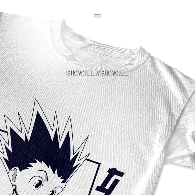 Мужская футболка Hunter X новинка аниме манга Гон свободная крутая с коротким