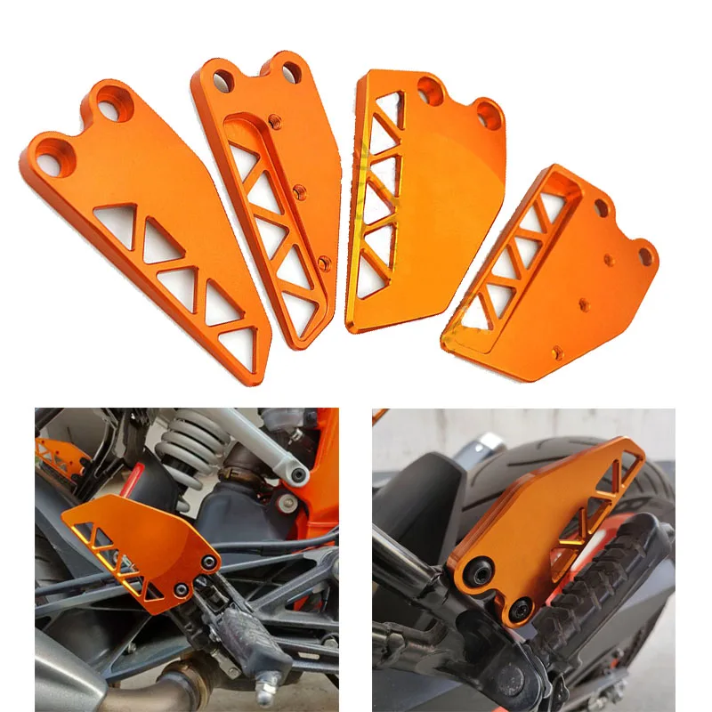 Передние и задние подножки с ЧПУ Защита для KTM Duke 390 250 2019 2018 2017 Алюминиевые