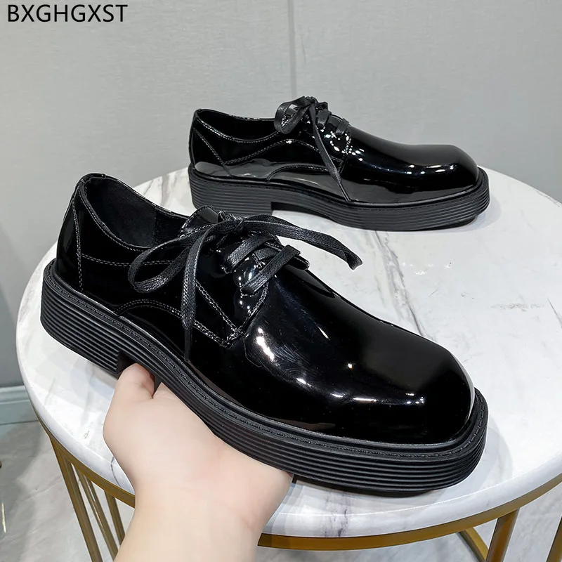 

Elegant Patent Leather Shoes for Men Office 2023 Black Dress Shoes for M E N Oxford Formal Shoes Men Chaussure De Homme Sapato