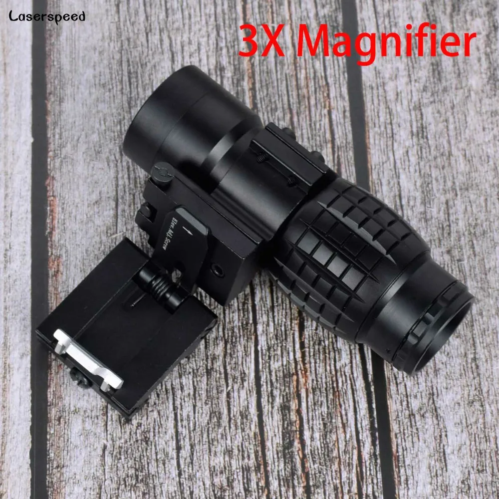Охотничий Компактный Тактический прицел с красной точкой оптический 3x Picatinny Rail