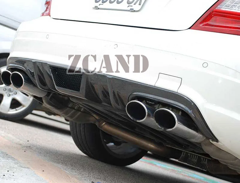 Задний диффузор для губ из углеродного волокна подходит Mercedes Benz W207 E550 AMG посылка