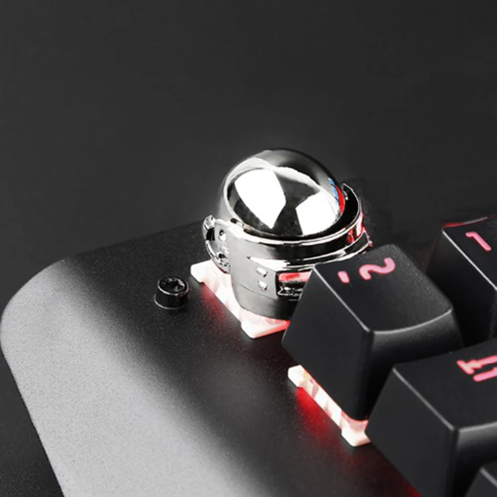 Кепка для ключей с клавиатурой powstro metal PUBG theme keycap helmet Air Supply box bomb Личная