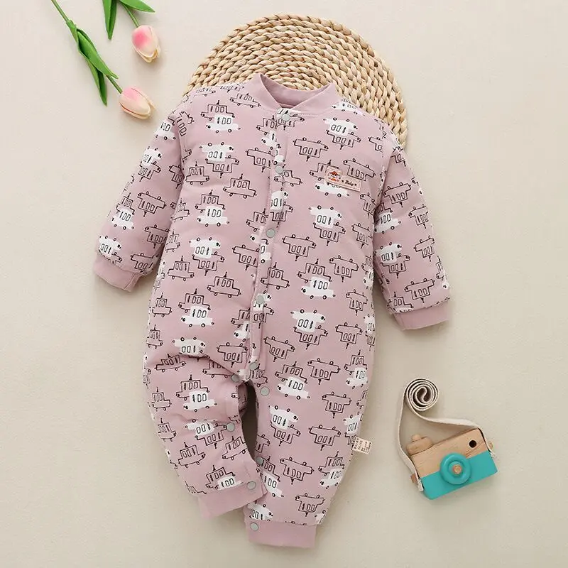 Осенне зимние комбинезоны детская одежда унисекс для маленьких мальчиков и