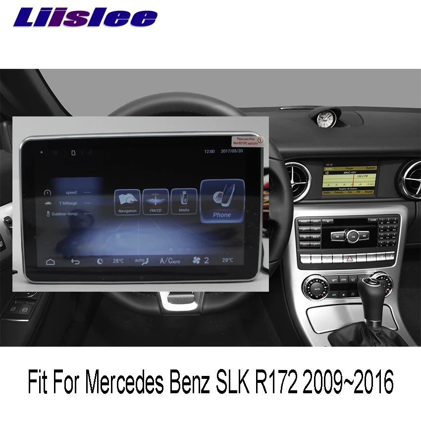 Liislee 10 25 &quotAndroid для Mercedes Benz SLK R172 2009 ~ 2016 сенсорный экран gps навигация радио стерео