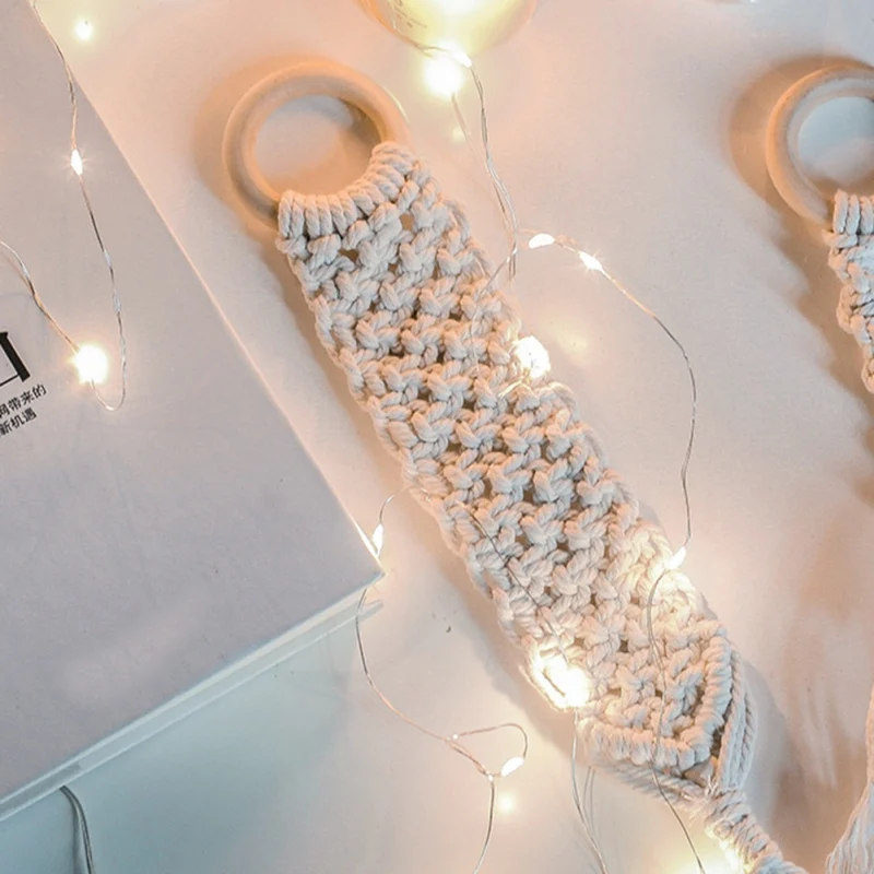 Handmade Woven Macrame Wall Hanging Tapestry Wedding Decoration Backdrop Home Living Room Decor Art 1 | Дом и сад