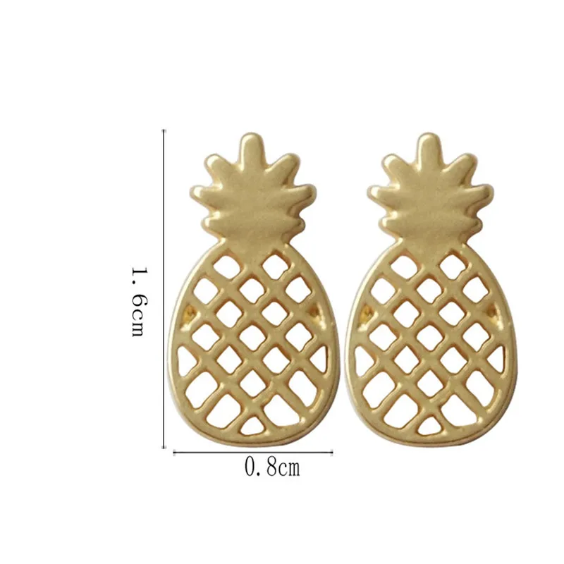 Металлическая текстура творческая тенденция в стиле Джокер форма ананаса серьги