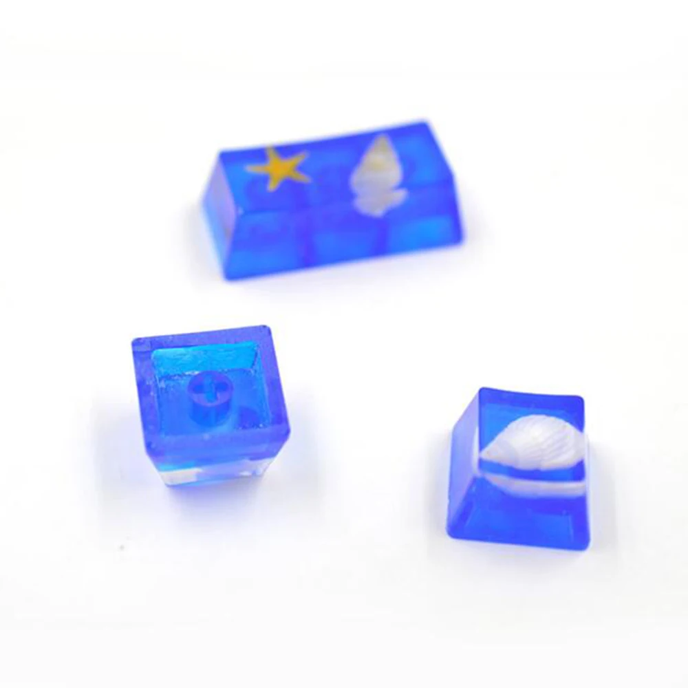 1 Set UV Crystal Epoxy Molds Manual DIY Mechanical Keyboard Key Cap Silicone Mold Handmade Crafts Making Tools | Дом и сад