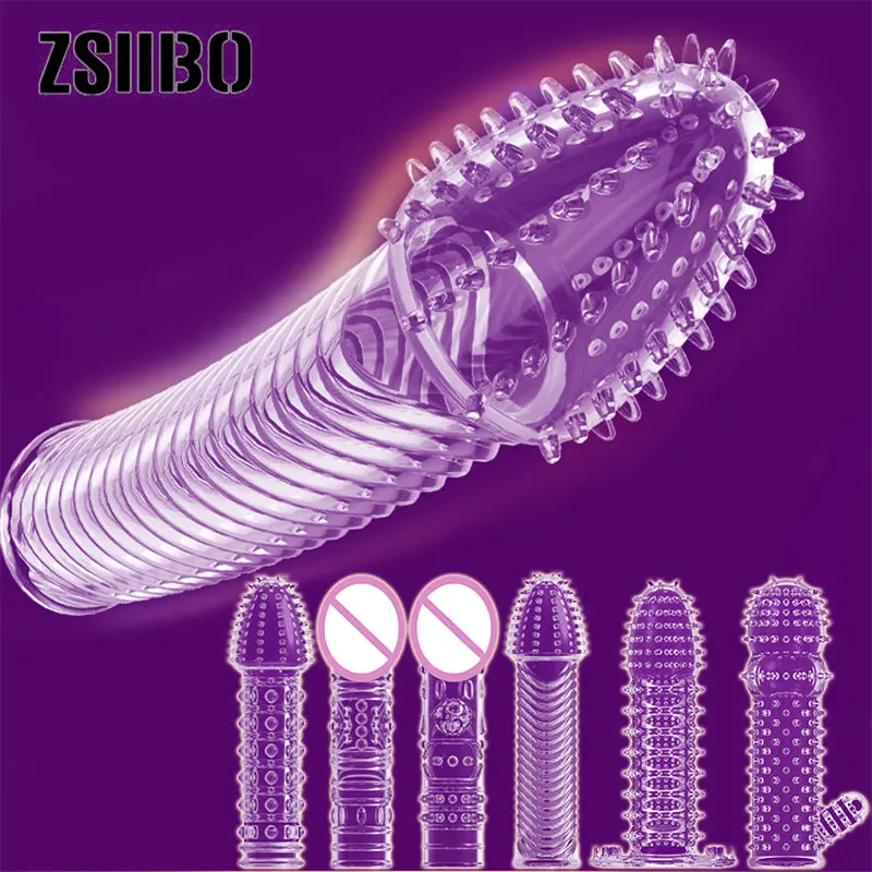 Эротические игрушки для пар резонансный шейкер Мужской Прозрачный презерватив