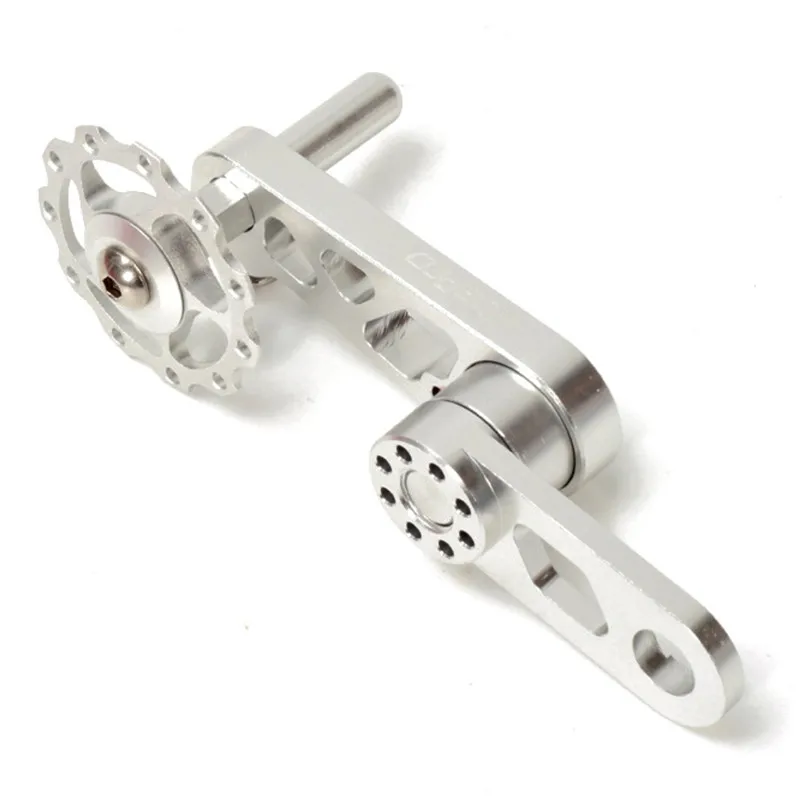 

1pc Bike Chain Tensioner Bicycle Guide Wheel Aluminum Alloy Cycling Single Speed Rear Derailleur Chain Tensioner With Sprocket