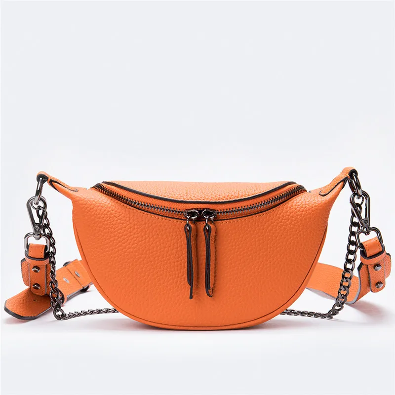 

Женская сумка через плечо, нагрудная сумка на цепочке, сумки-слинг, качественная маленькая сумка-мессенджер на цепочке из натуральной кожи, ...