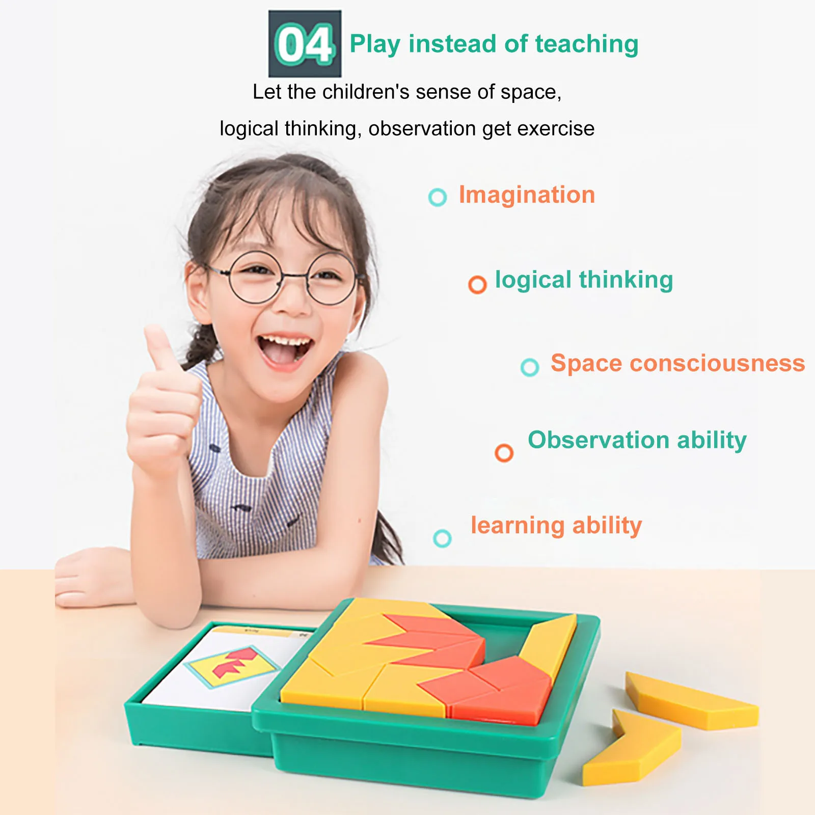 

puzzle game Children's Creative New Thinking Puzzle Geometric Figure Creative Brain game toys edoucational toys for children