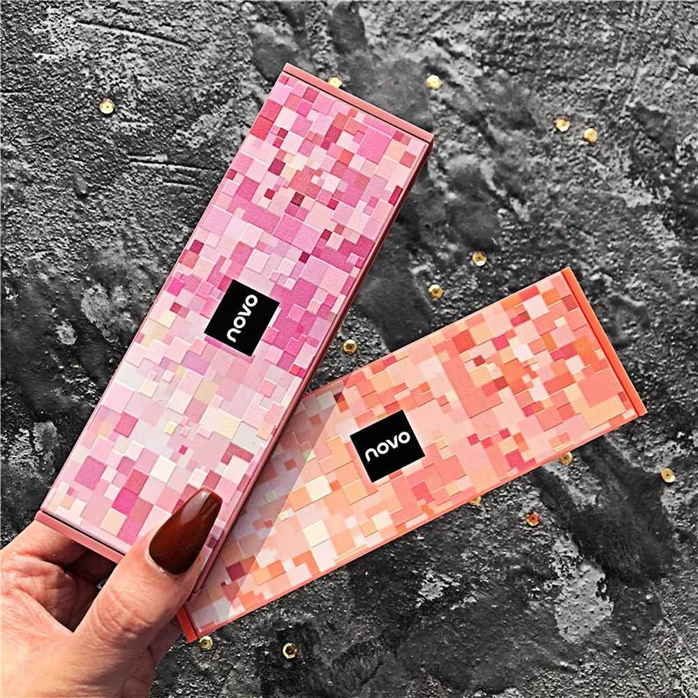 Макияж Novo Порошковые румяна светильник кой цельные пластины подравнивающие тени