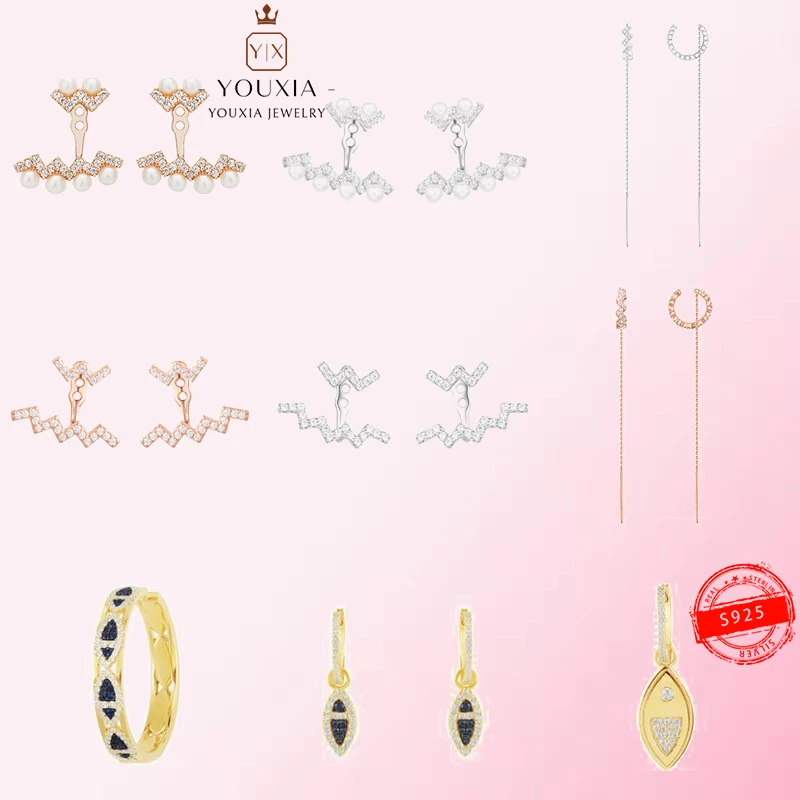 

1:1 Make 925 Sterling Silver Customized High-end Design Sense DIY Exquisite Accessories Fashion Earrings