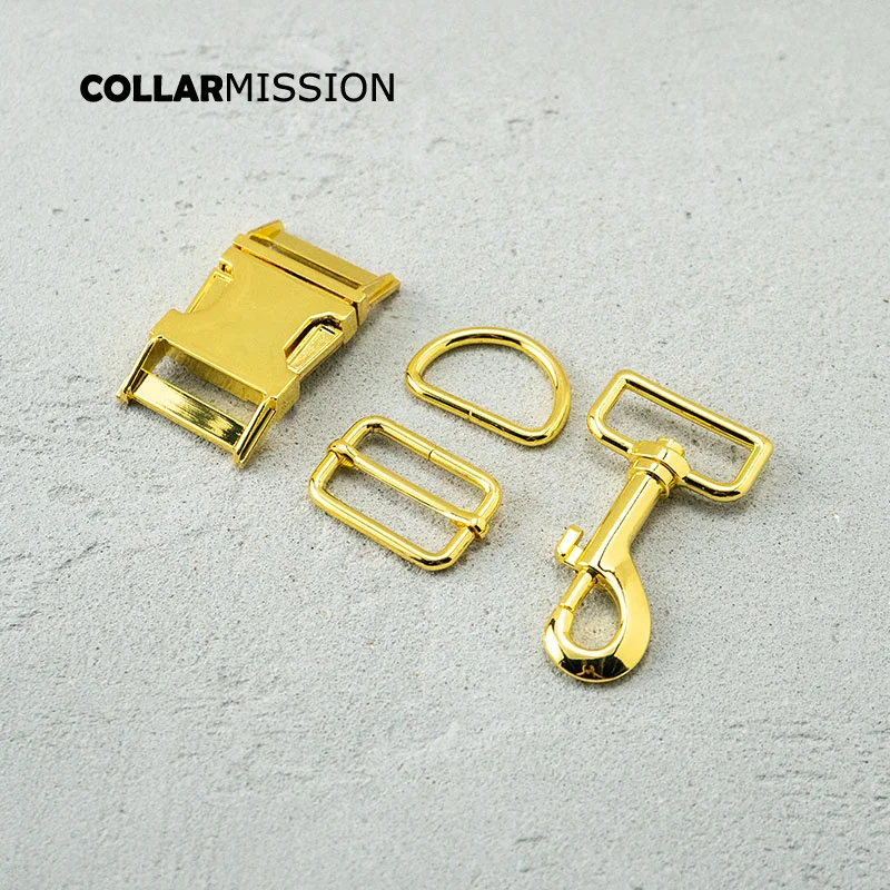 

(Металлическая пряжка + Регулируемая пряжка + D-образное кольцо + металлическая застежка для собак/набор) Розничная продажа 30 мм для высокока...