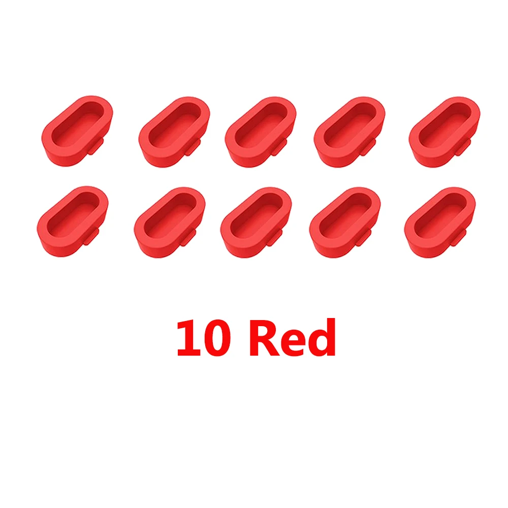 10pcs red Силиконовые Анти пылезащитные вилки зарядное устройство браслет защита порта для Garmin Fenix 5/5S/5X/Instinct/Forerunner 935 аксессуары - Цвет: 10pcs red