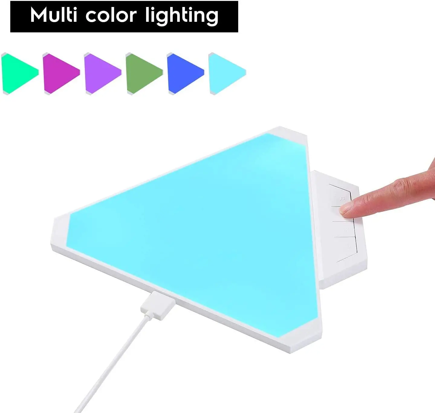 Разноцветный настенный светодиодный светильник RGB управление через приложение