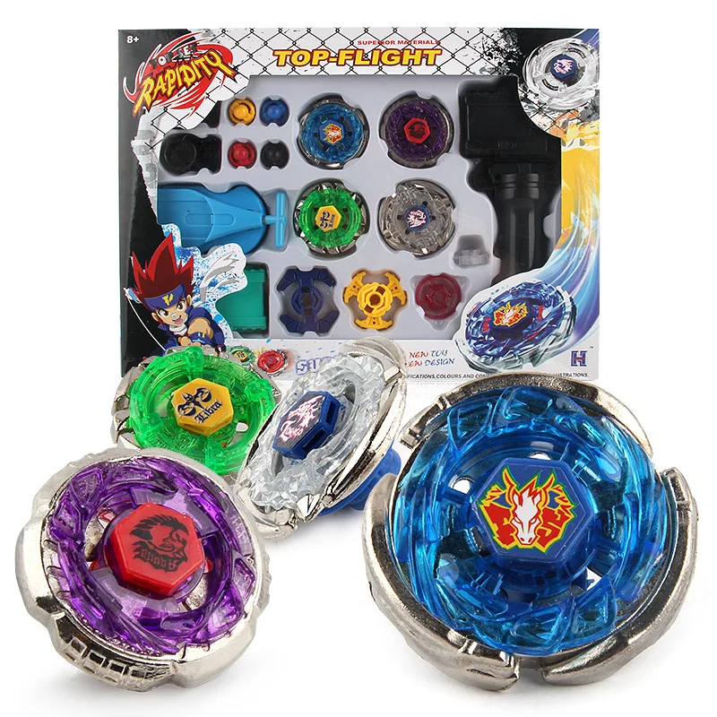

Набор игрушечных волчков Beyblade из металла Фьюжн-игрушки, с двойным пусковым устройством