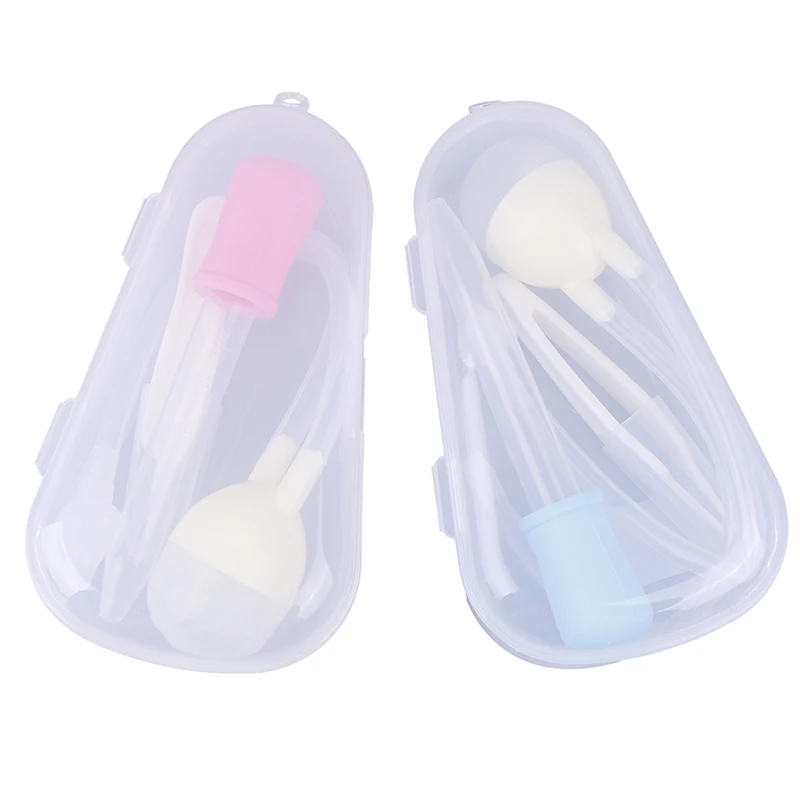 

3PCS/Set Hygienic Safe Booger Remover Help Child Breathe Baby Nasal Aspirator Sanitary Tool Mouth Suction Nose Cleaner