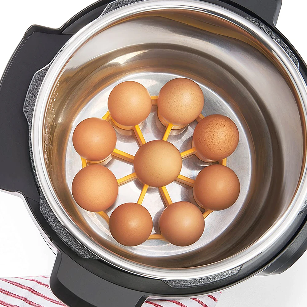 Подставка силиконовая для яиц устойчивая к коже 9 готовки на пару кухонные