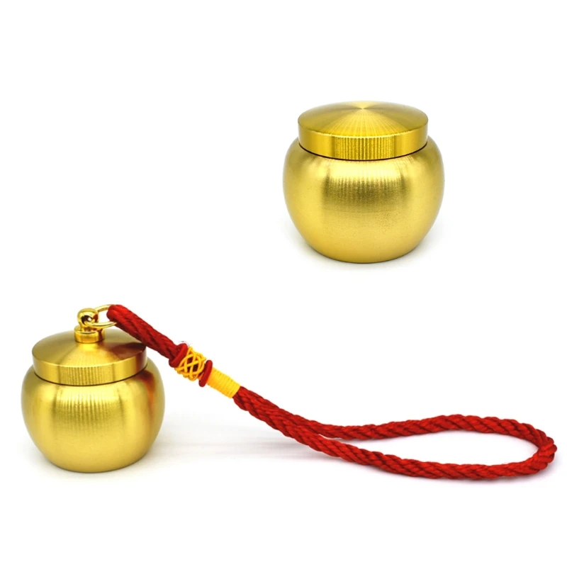 

Pet Bird Fun Training Toy Budgies Parrot Feeding Can Pure Copper Food Feeder Cup